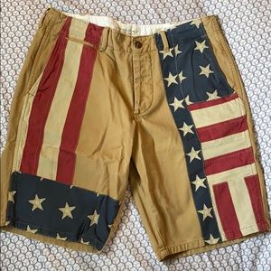 Cargo American flag shorts